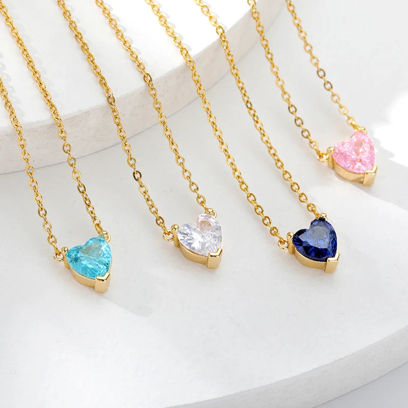 Gold Plated Heart Necklaces