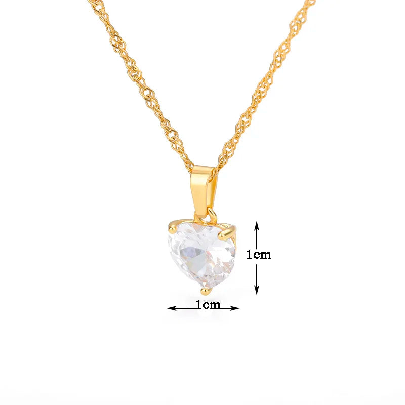 Gold Plated Heart Necklaces