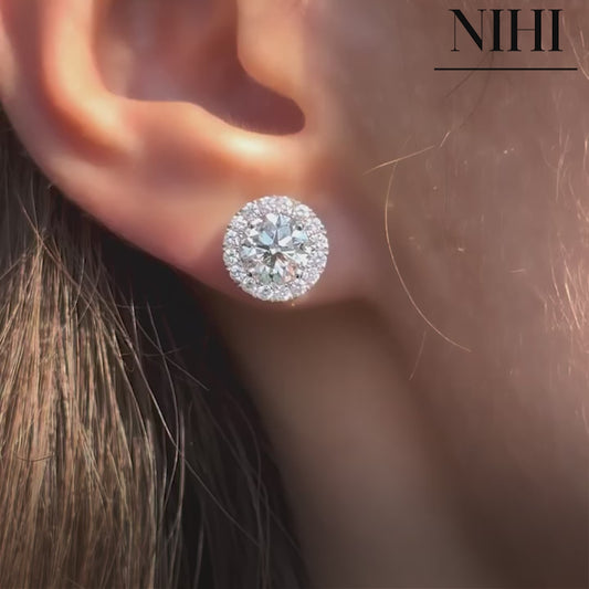 Luxury Crystal Stud Earrings